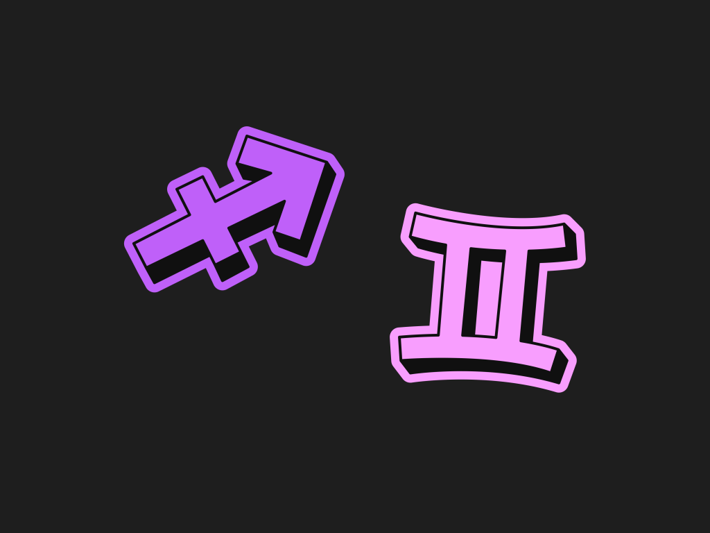 Symboles du zodiaque : Sagittaire et Gémeaux (2026)